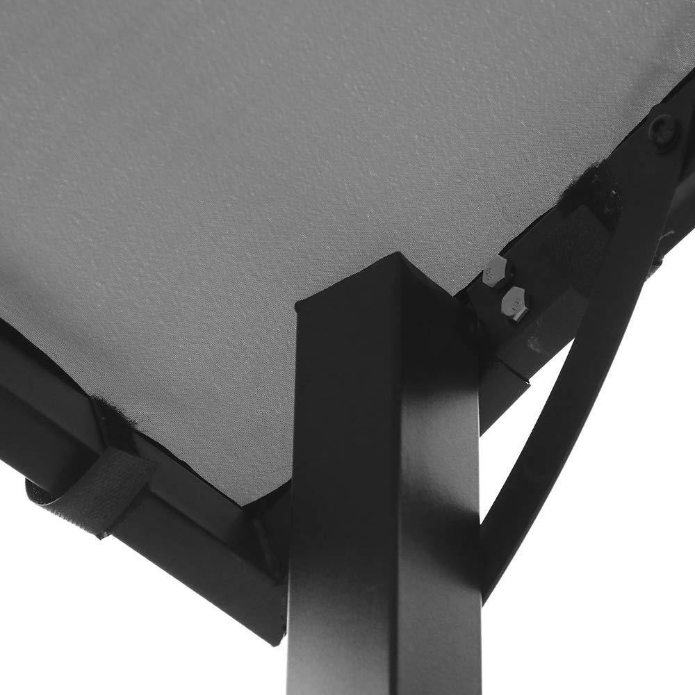 Grill Gazebo with Single-Tier Soft Top and Metal Shelves, 8' by 4.6', Grey | Orange-Casual