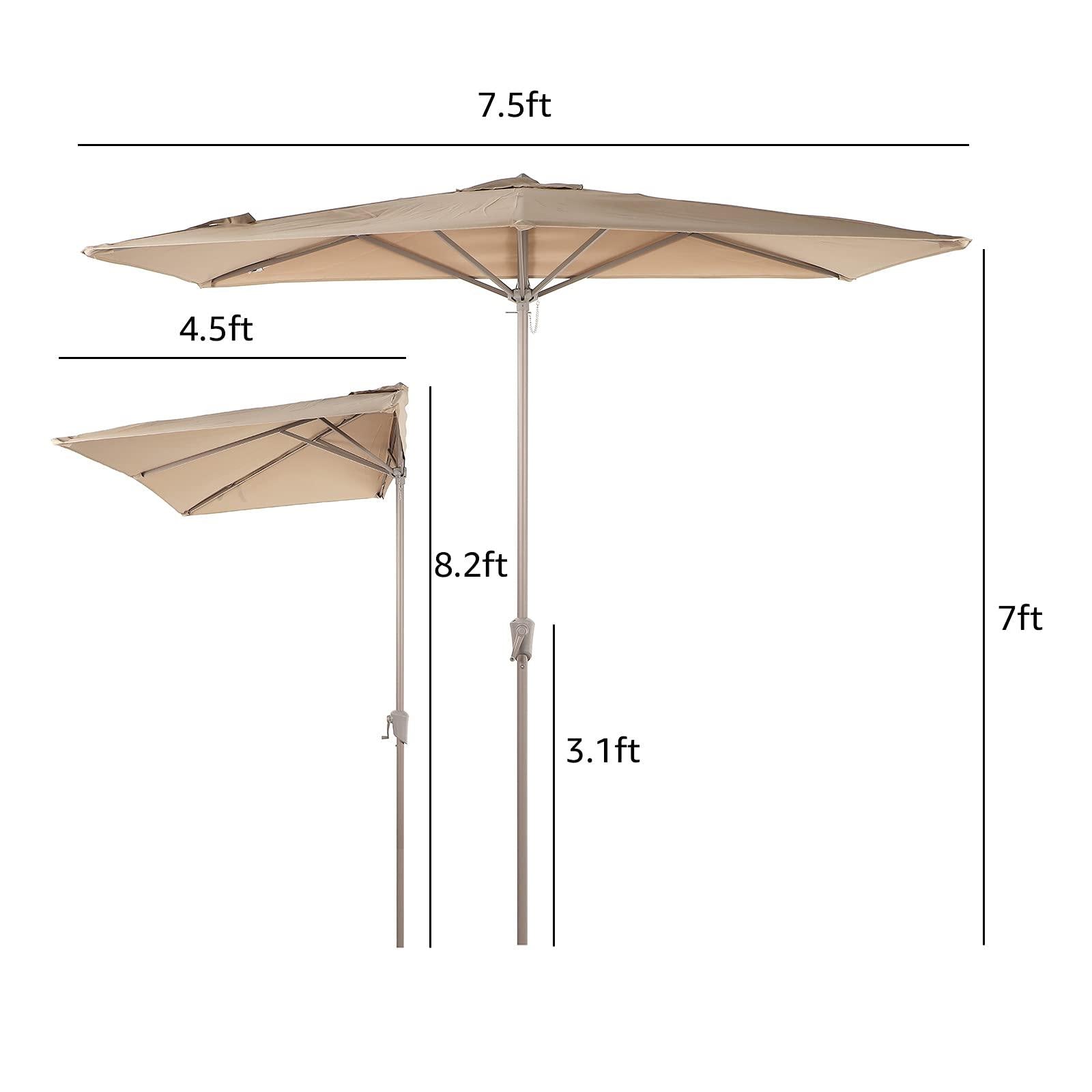 Amazon.com: NWKHRSO 2.7 M Sun Shade, Semicircular Polyester