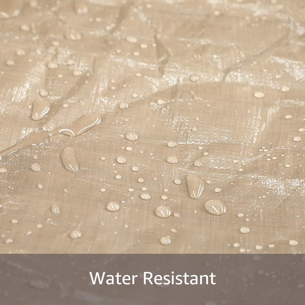 Outdoor Patio Polyester Sofa Cover, 89" L x 65" W x 24" H, Neutral Beige | Orange-Casual