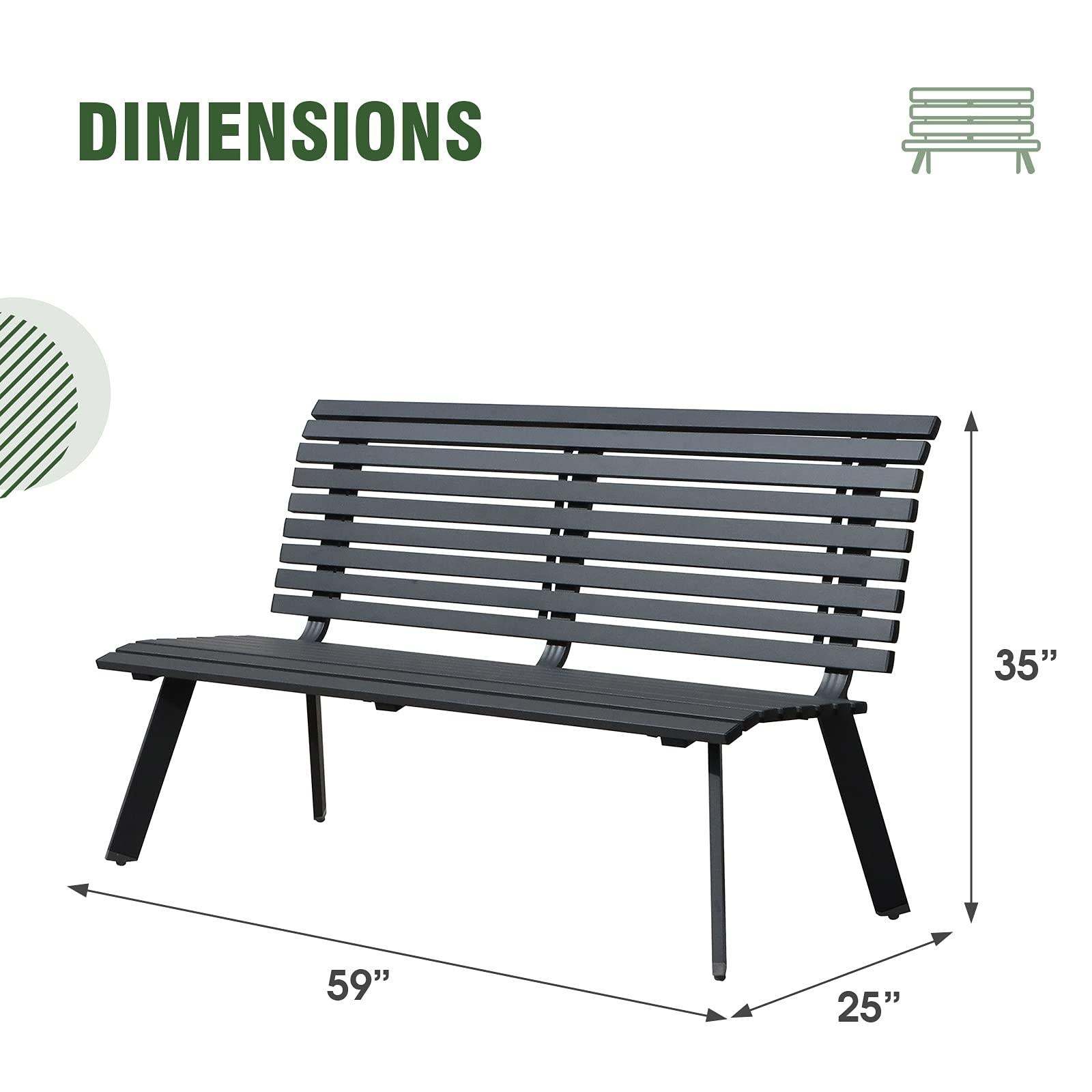 Aluminum Outdoor Bench