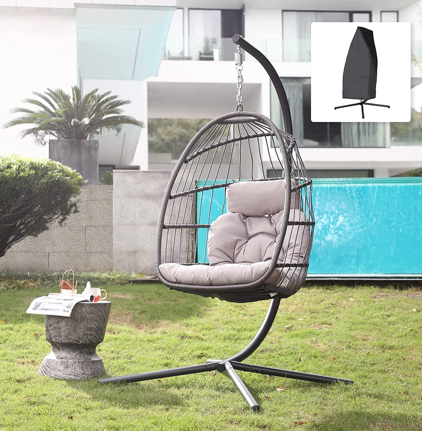 hanging chair with stand sale