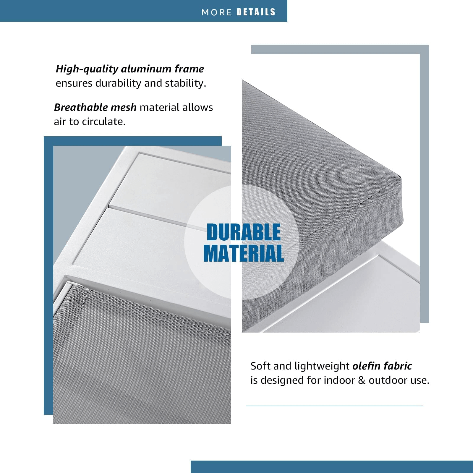 4pcs Aluminum Outdoor Sectional Sofa Set L-Shaped Patio Conversation Set | Orange-Casual