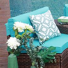 5pcs Outdoor Curved Sofas Wicker Half-Moon Sectional Set, 4 Colors | Orange-Casual