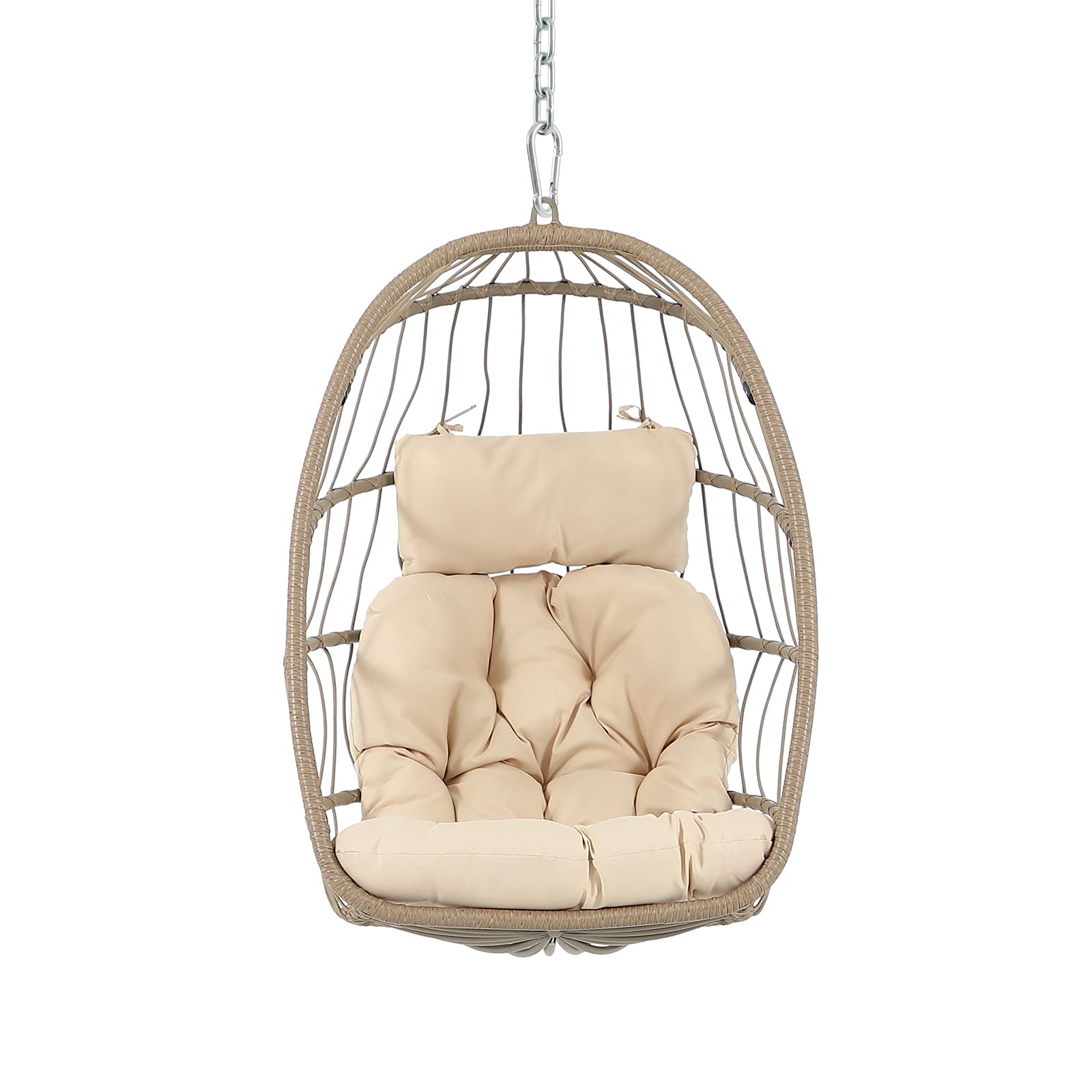 White hanging outlet egg chair