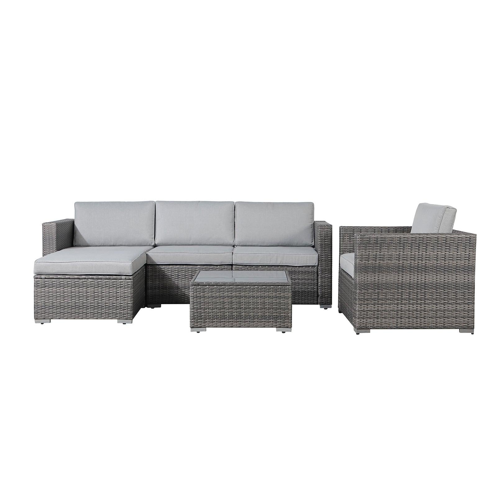 Outdoor Wicker Sectionals & Sofas, Wicker Patio Sectionals - Orange-Casual®