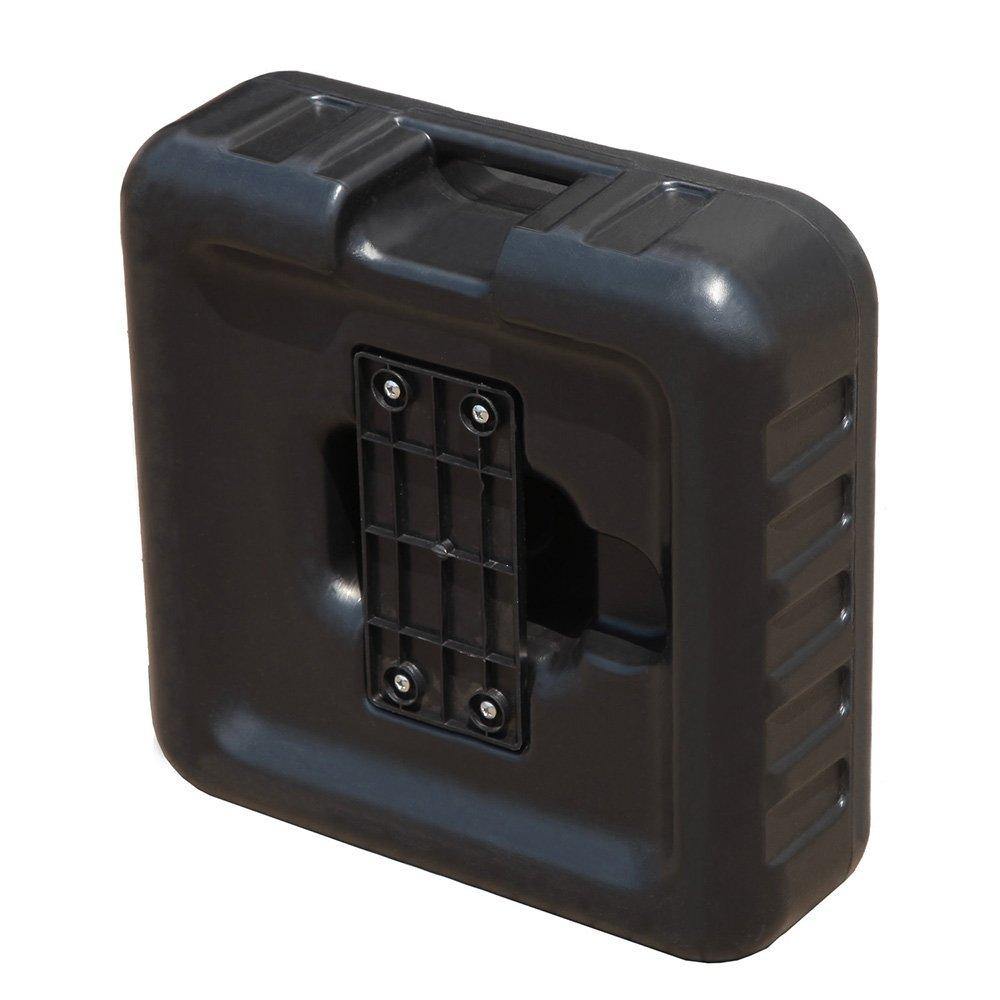 Patio Square Umbrella Base Outdoor Resin Market Umbrella Stand Weight, Water or Sand Self-Filled Black | Orange-Casual