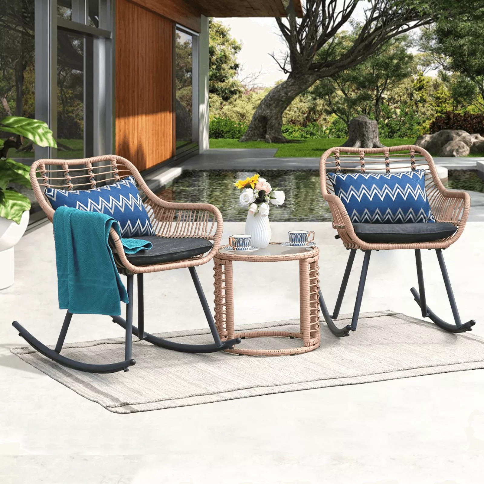 Best wicker outlet rocking chairs