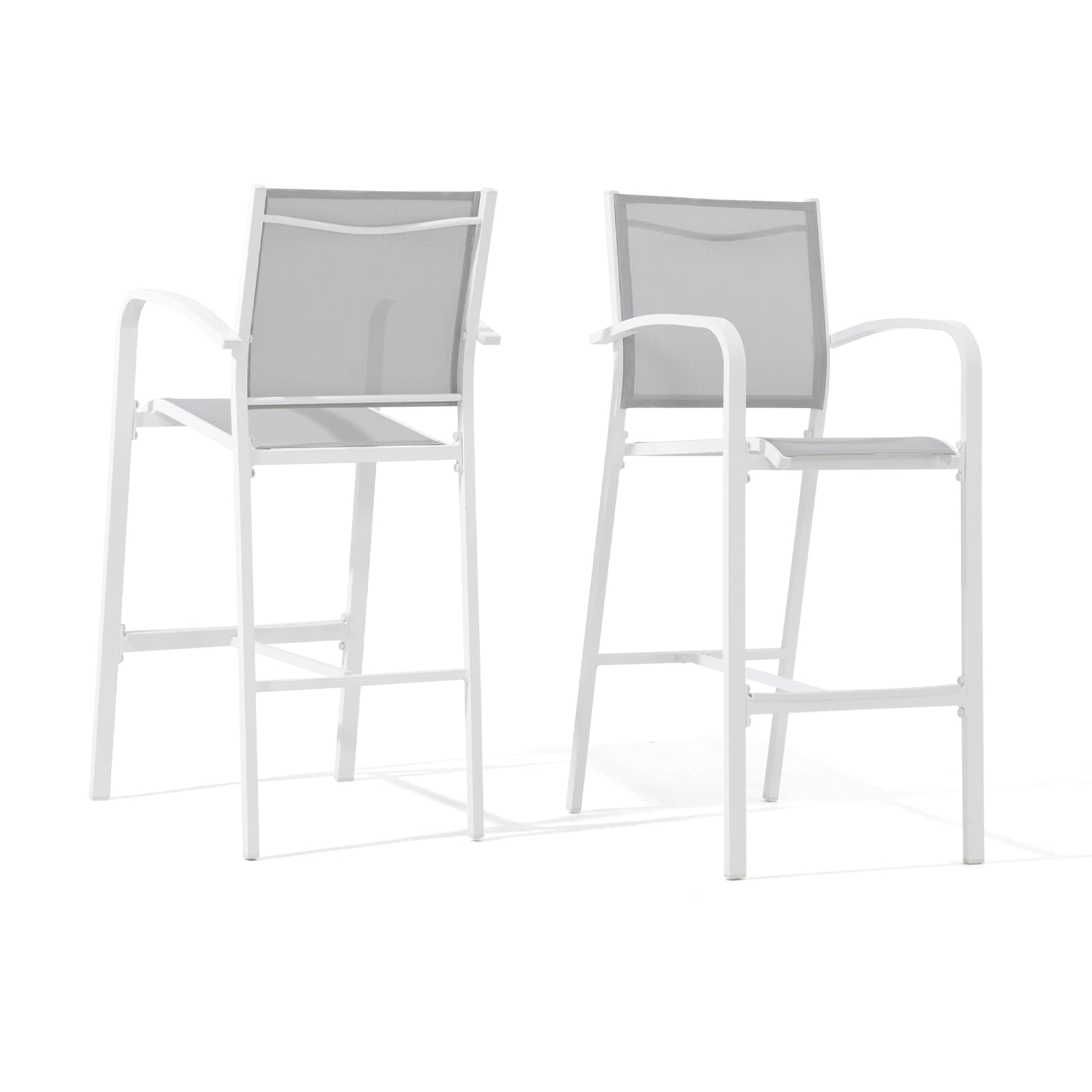 Aluminum outdoor bar stools hot sale