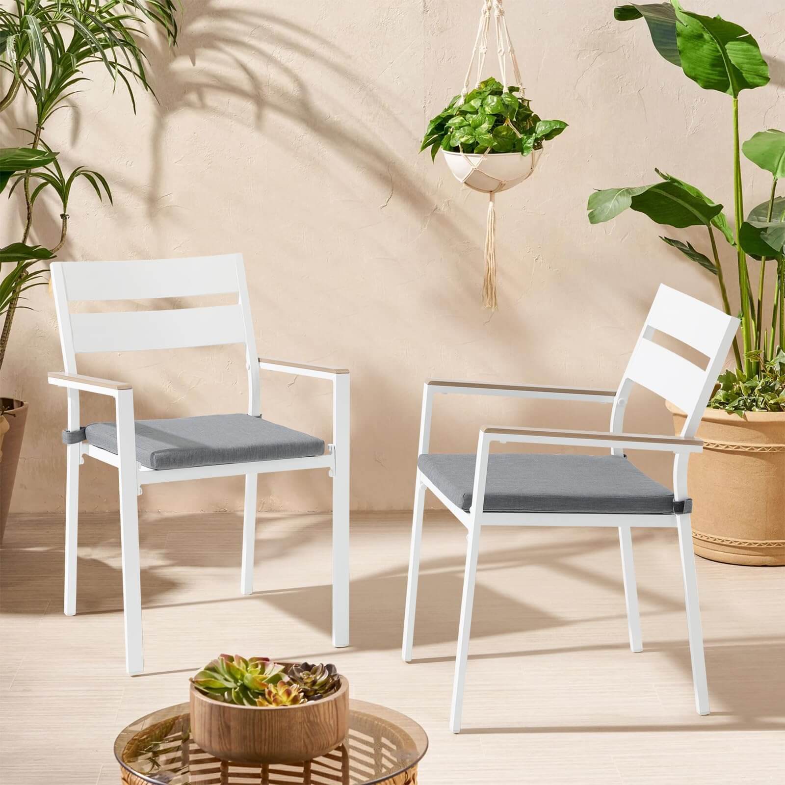 metal patio chair set