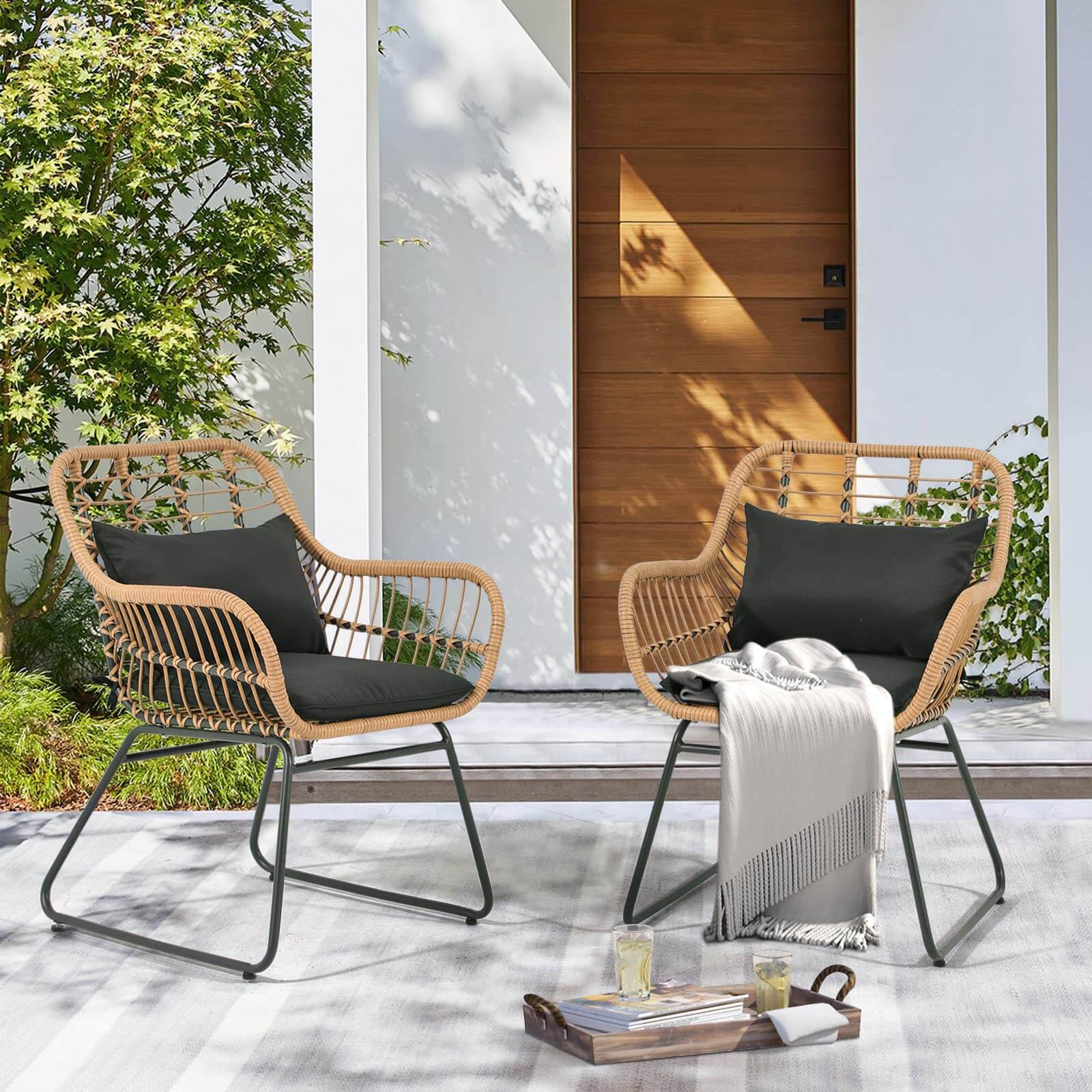 Rattan dining 2025 chairs argos