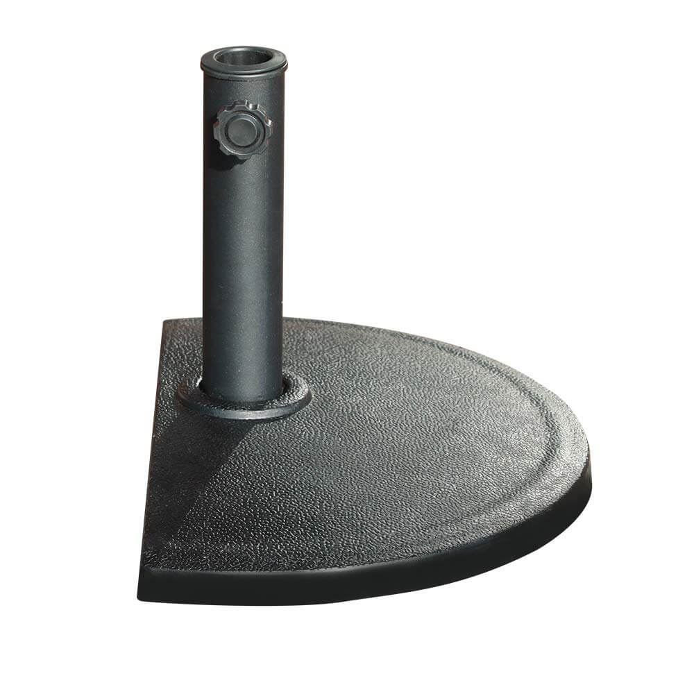20lb Half Round HeavyDuty Patio Umbrella Base, Free Standing Stand