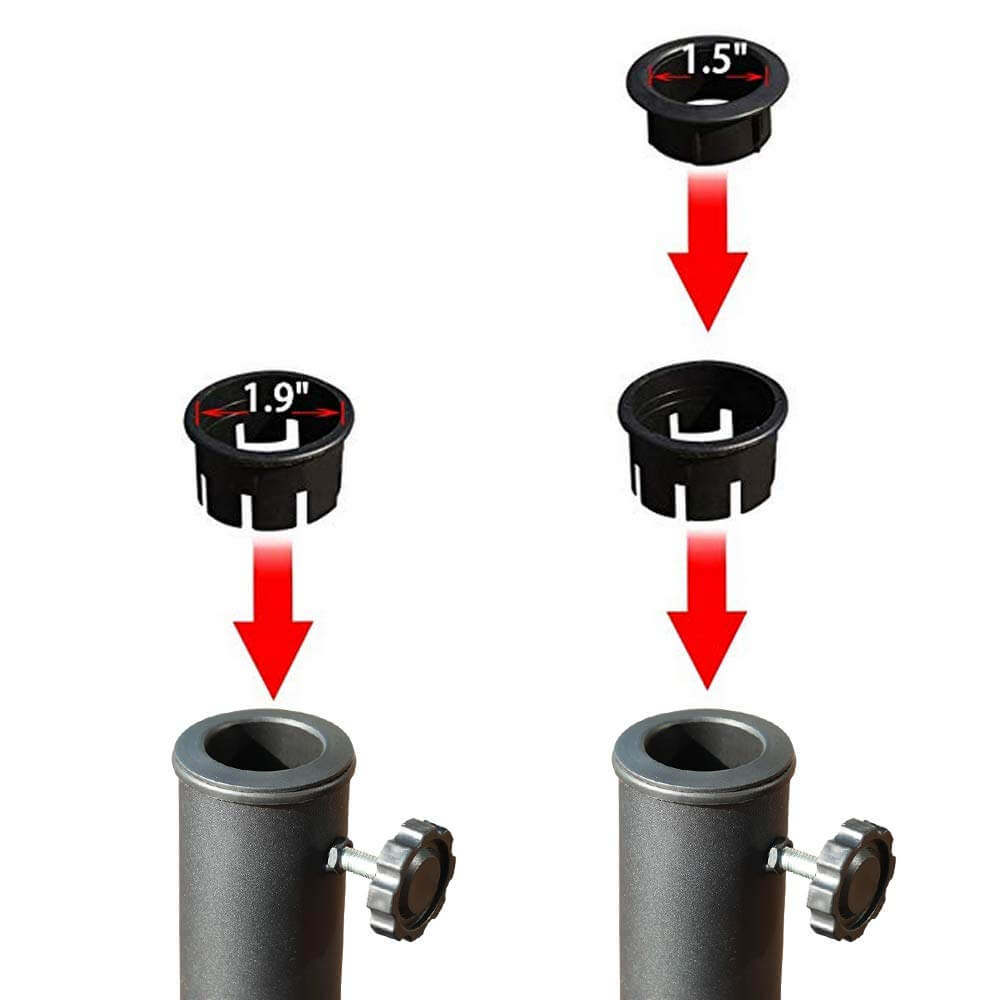 Half Round Patio Umbrella Base, Heavy-Duty Free Standing Resin Umbrella Stand, 20lb