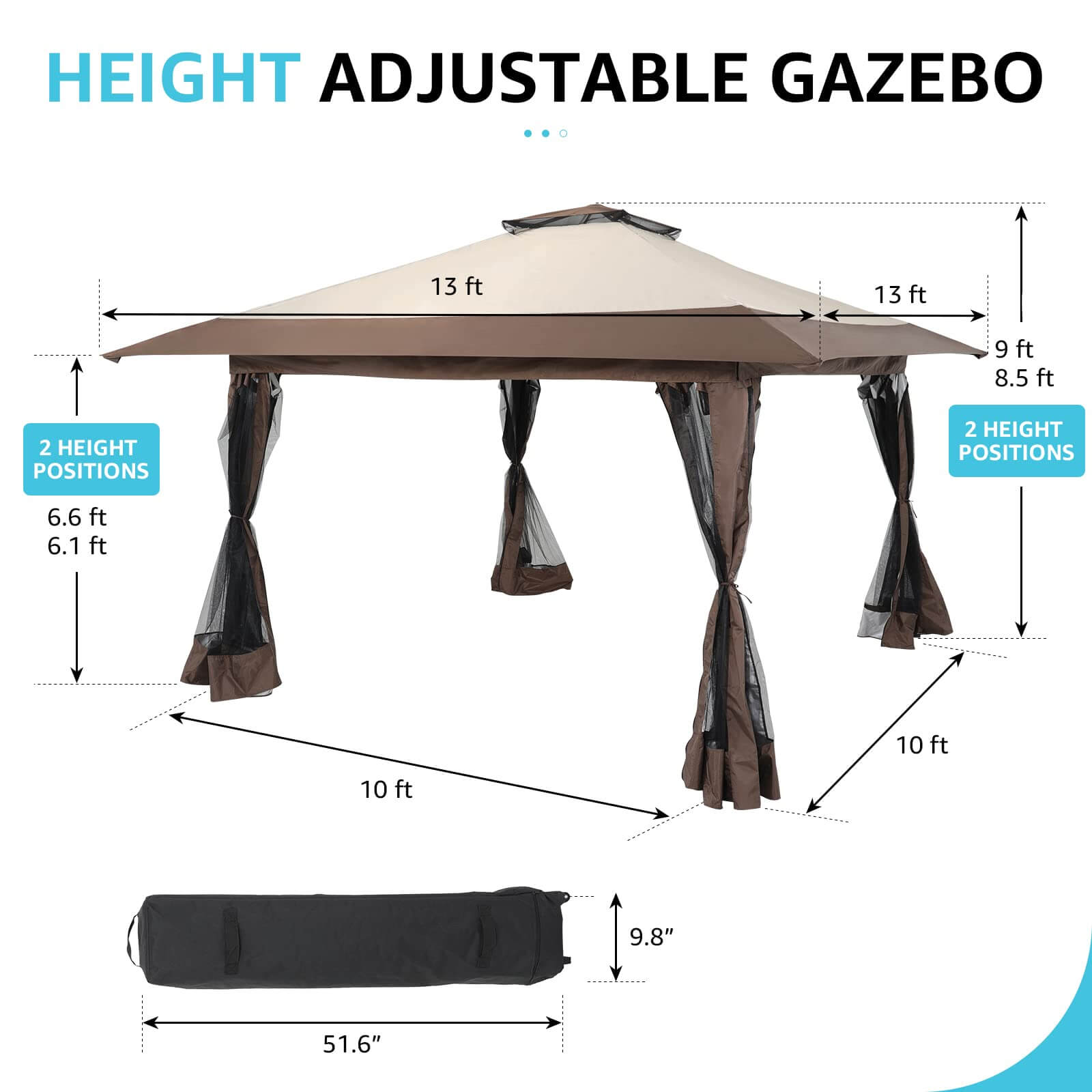 Impact Canopy 5x5 Pop Up Canopy Tent, Lightweight Powder Coated Steel Frame, Straight Leg, Red