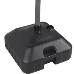 Patio Square Umbrella Base Outdoor Resin Market Umbrella Stand Weight, Water or Sand Self-Filled Black | Orange-Casual