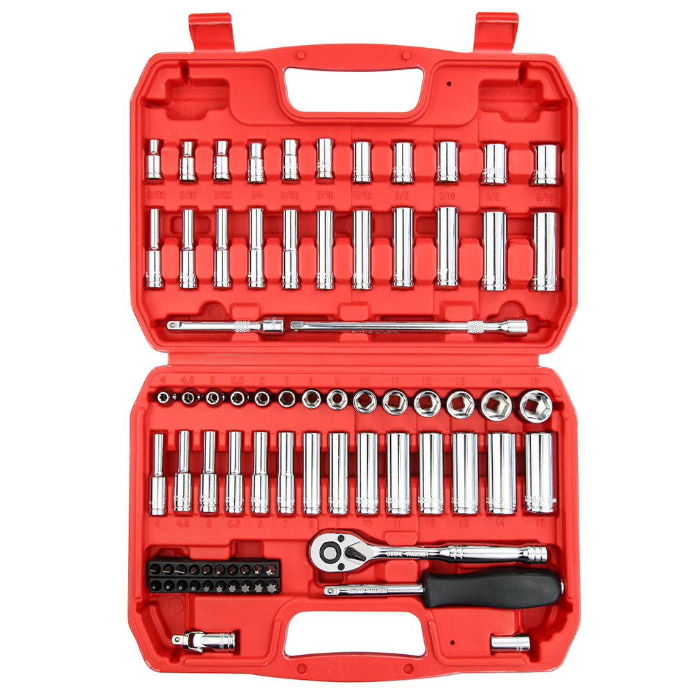 76 Pcs 1/4" Drive Socket Set
