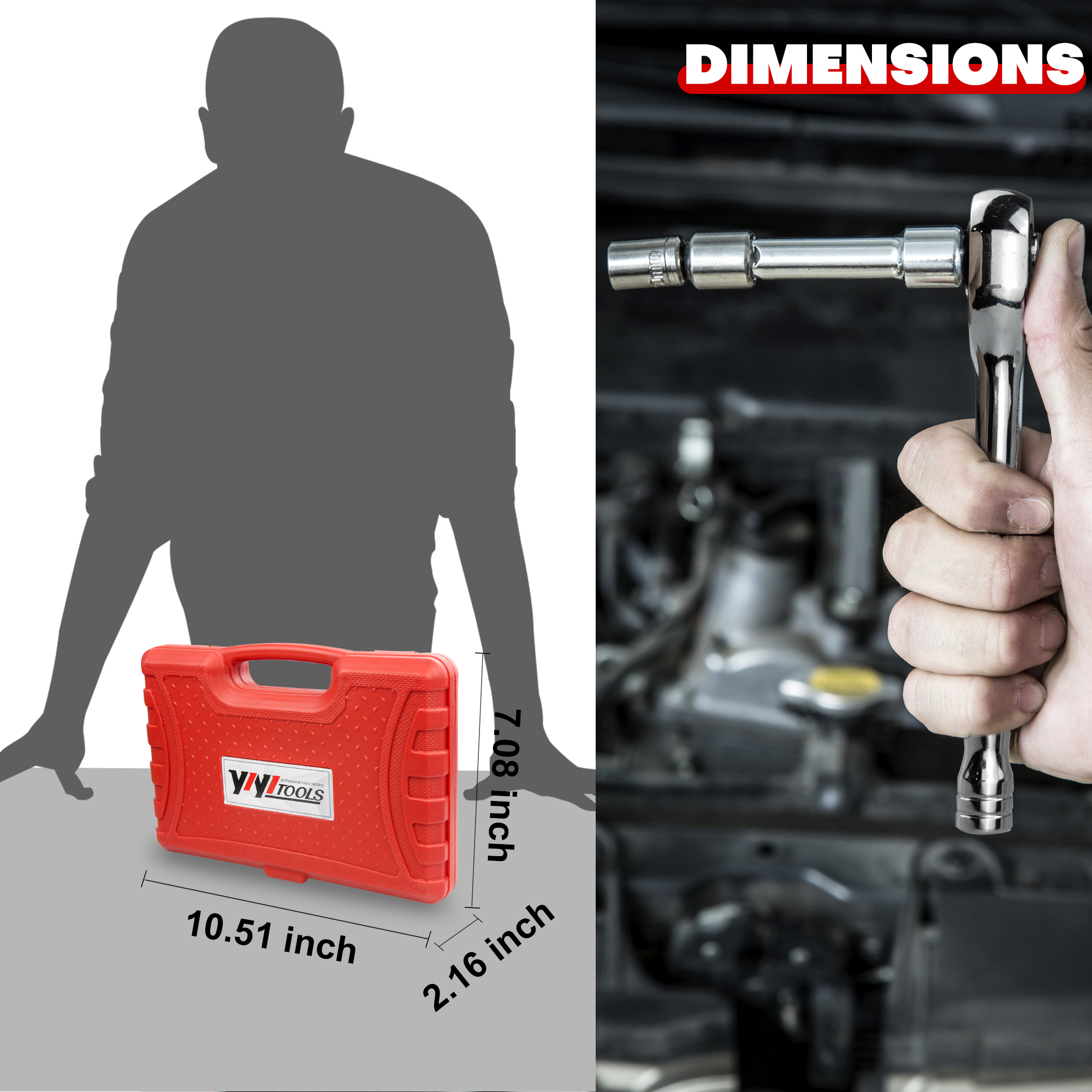 74 Pcs 1/4" Drive Socket Set