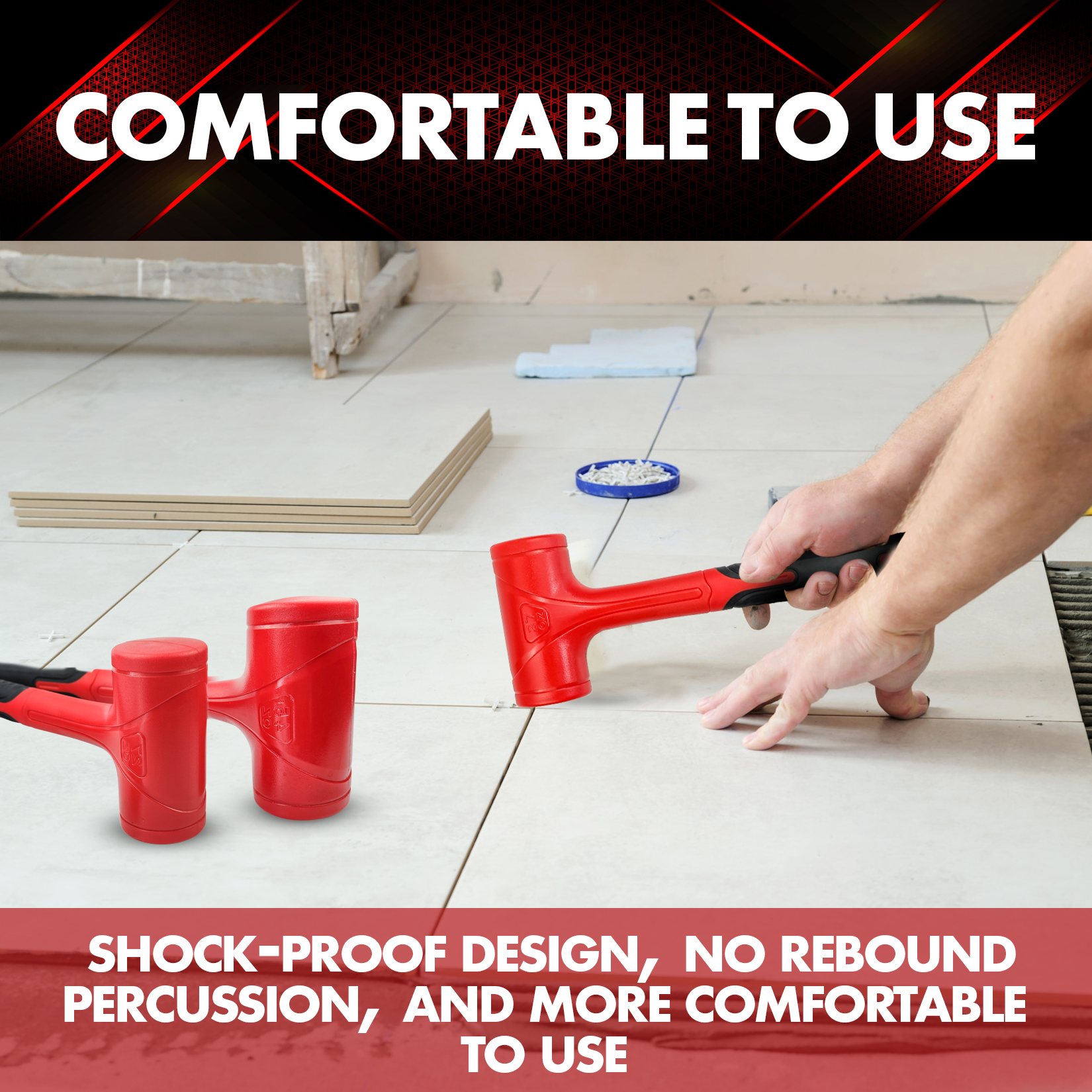 3 Pcs Dead Blow Hammer Set