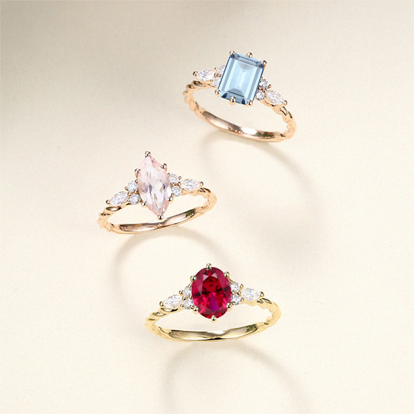 Light Stone Rings Gemstone Engagement Rings: Exploring Vibrant Alternatives to Diamond