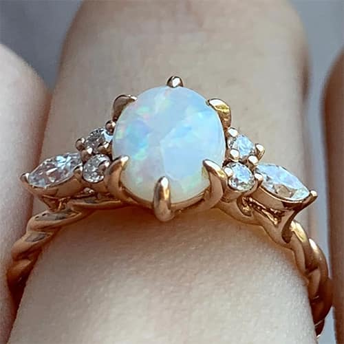 a twisted engagement ring