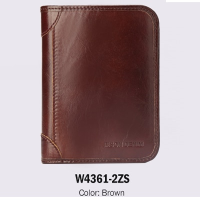 Genuine Leather vintage RFID wallet W4361