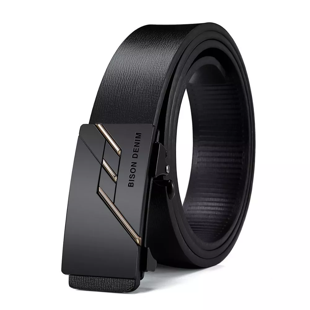 Genuine Leather Automatic Alloy Buckle Classic  Belt N71581
