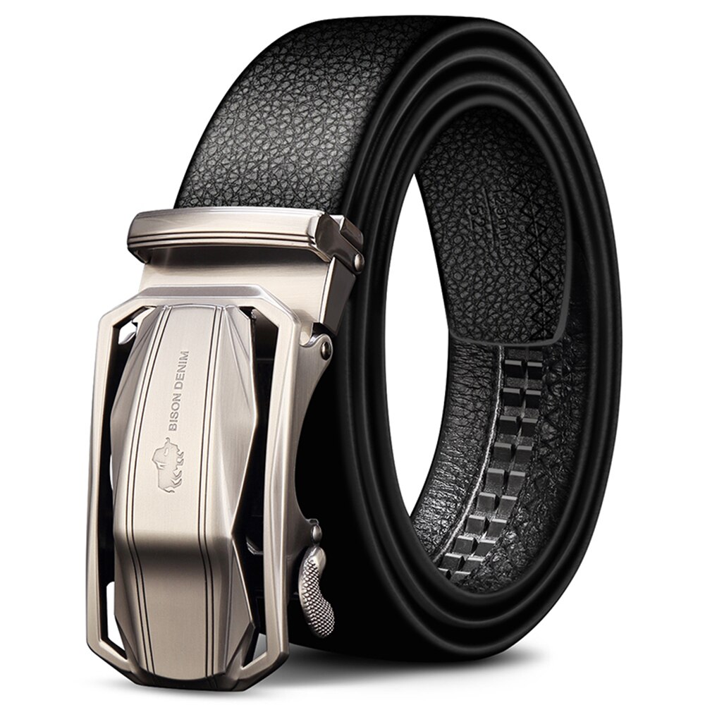 Genuine Leather Male Belts Automatic Buckle Casual Business N71283