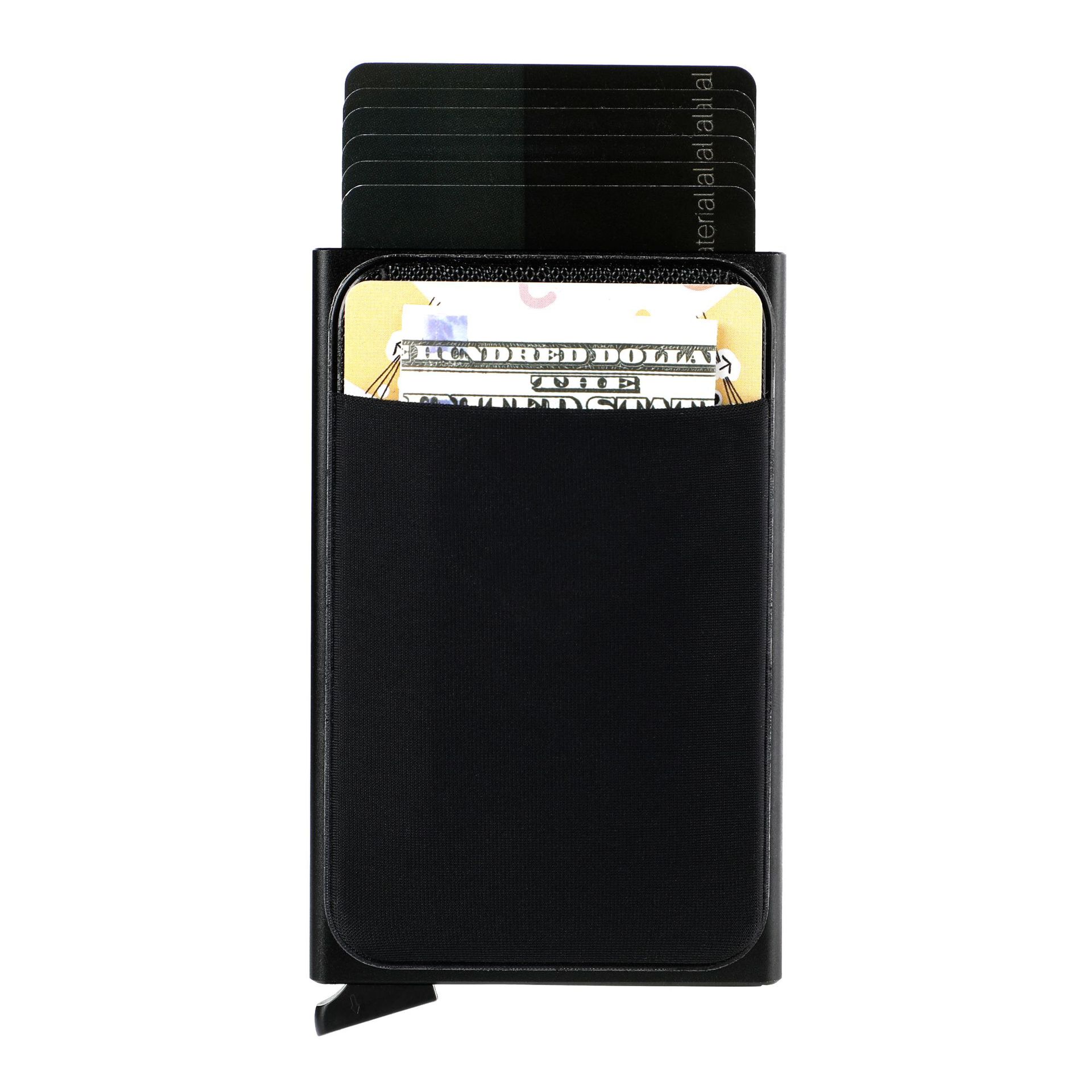 BISON DENIM Mini Credit Card Holder Slim RFID Wallet QB1555