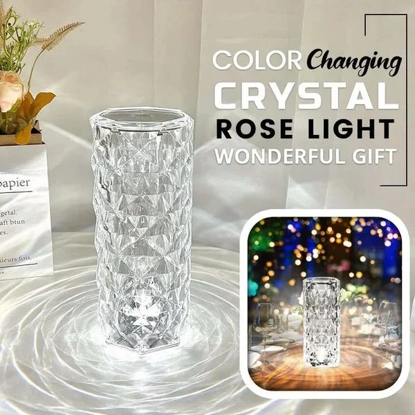 🔥Last Day Sale 40% OFF🔥Touching Control Rose Crystal Lamp
