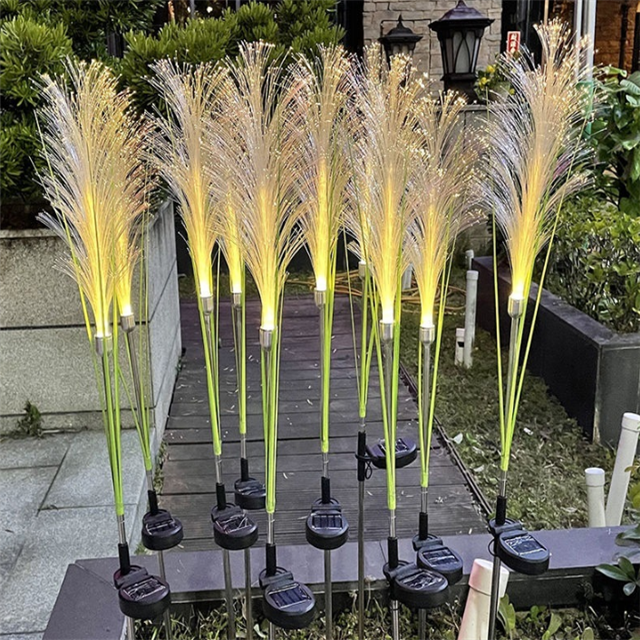 Reed Fiber Optic Light【Outdoor Solar Garden Lights】