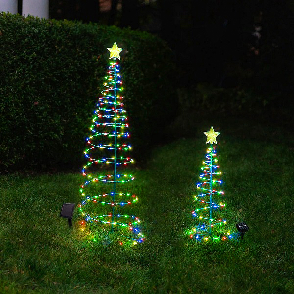 Solar Metal LED Christmas Tree Decoration String Lights - Christmas decoration
