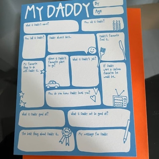 ❤️Daddy Father's Day / Birthday Card
