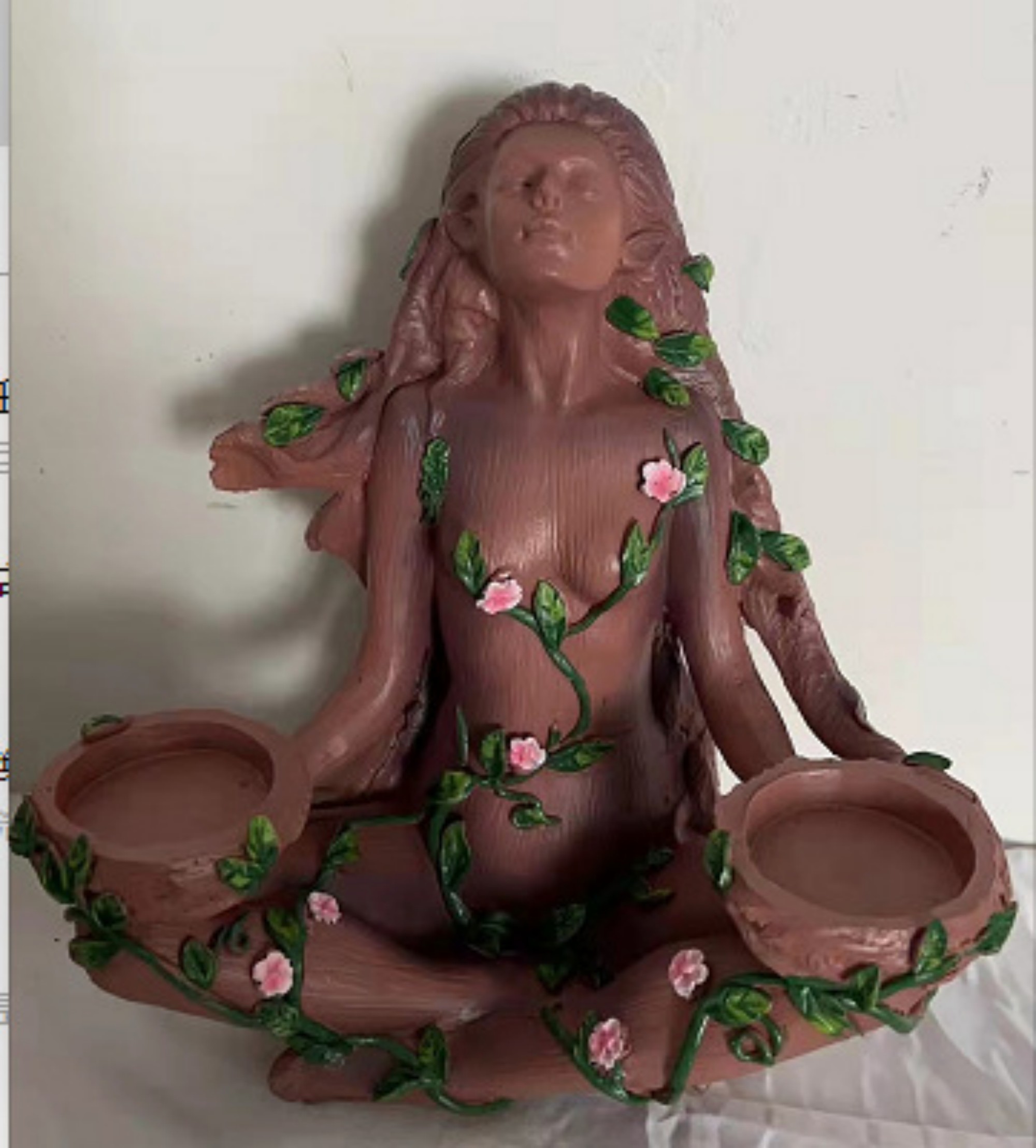 🌴Forest Protector Natural Balance Candle Holder Female Tree Spirit Small Candle Candle Holder