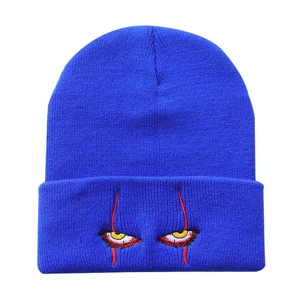 Penny Wise Scar Eyes Beanie Horror Clown Eyes Knit Hat