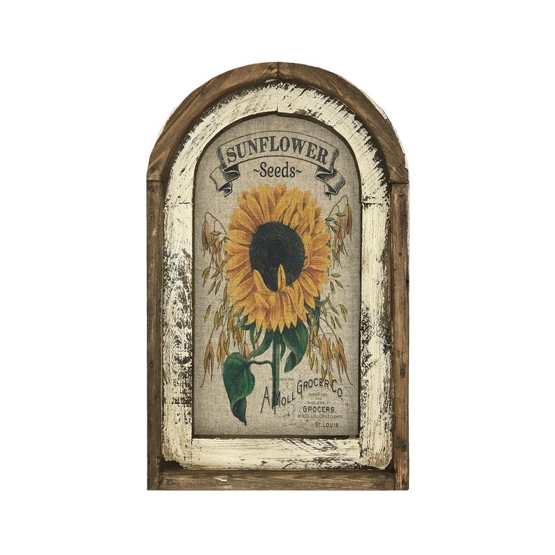 Sunflower Wall Art Rustic Farmhouse Decor