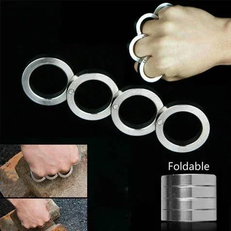 👊Stainless Steel Outdoor Rotatable Folding Ring👊
