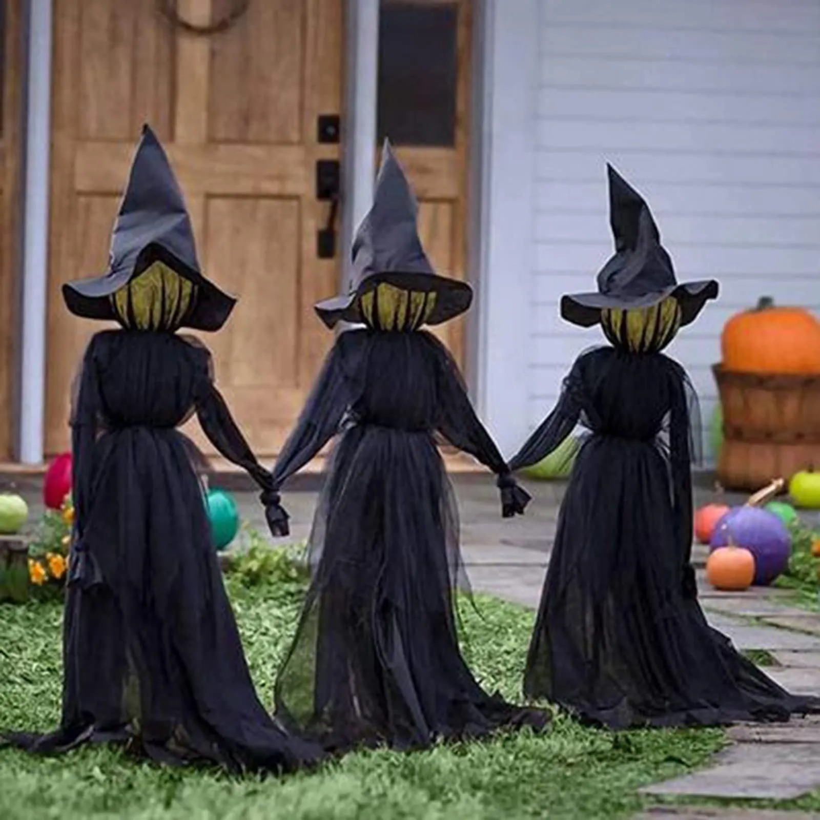 🎃HALLOWEEN PRESALE 50% OFF🎃-Screaming Witches Three Sisters(Voice Control )