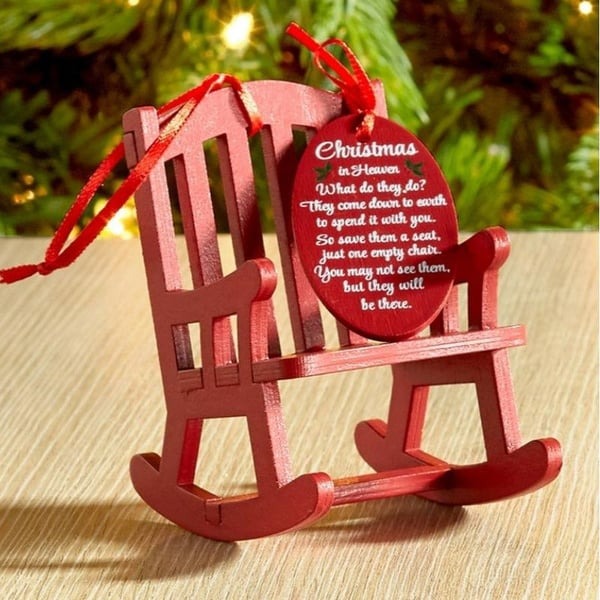 🪑Christmas in Heaven Rocking Chair Ornament