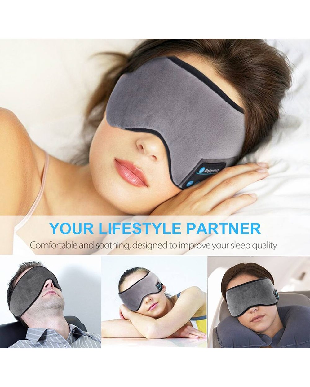 Bluetooth Sleeping Mask with Headphones