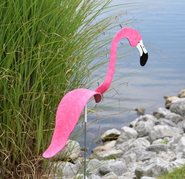 🔥Summer hot sale - Chicago garden Stainless Steel dancing flamingos