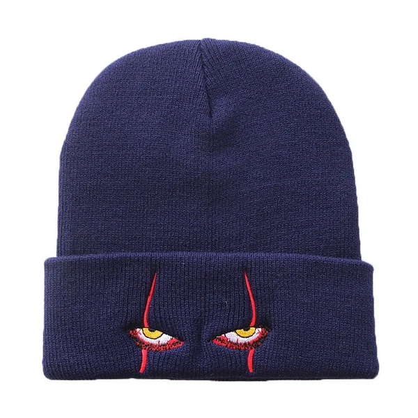 Penny Wise Scar Eyes Beanie Horror Clown Eyes Knit Hat
