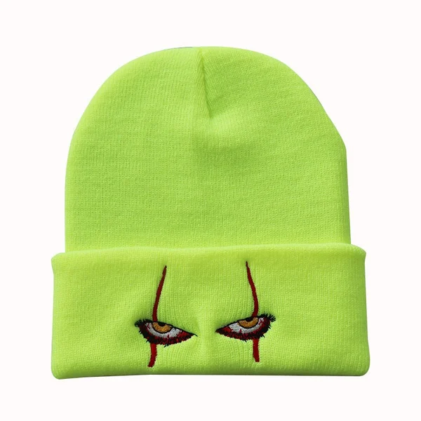 Penny Wise Scar Eyes Beanie Horror Clown Eyes Knit Hat