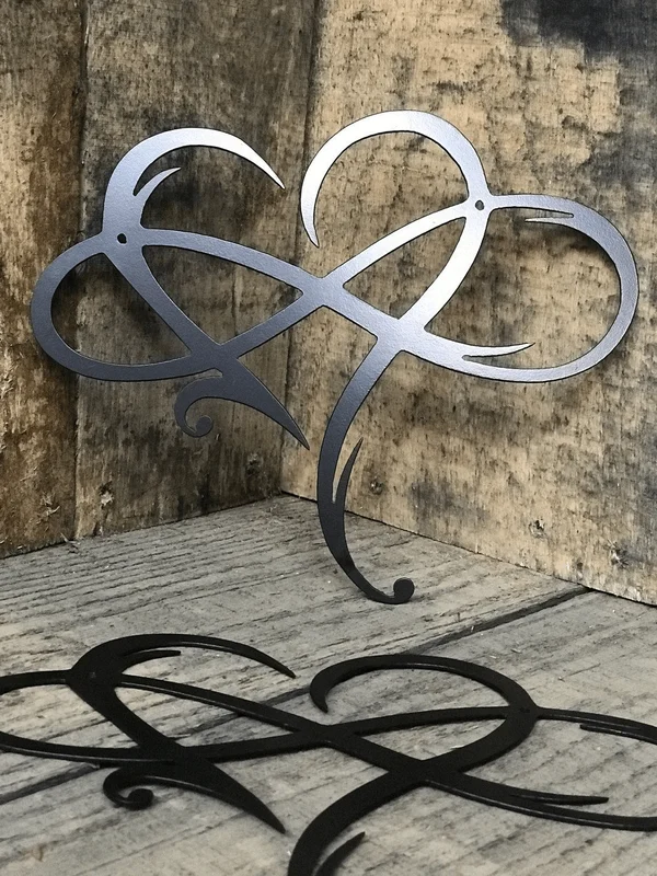 🔥Memorial Day 40% OFF- 💞Infinity heart-Steel wall decor Metal Wall art