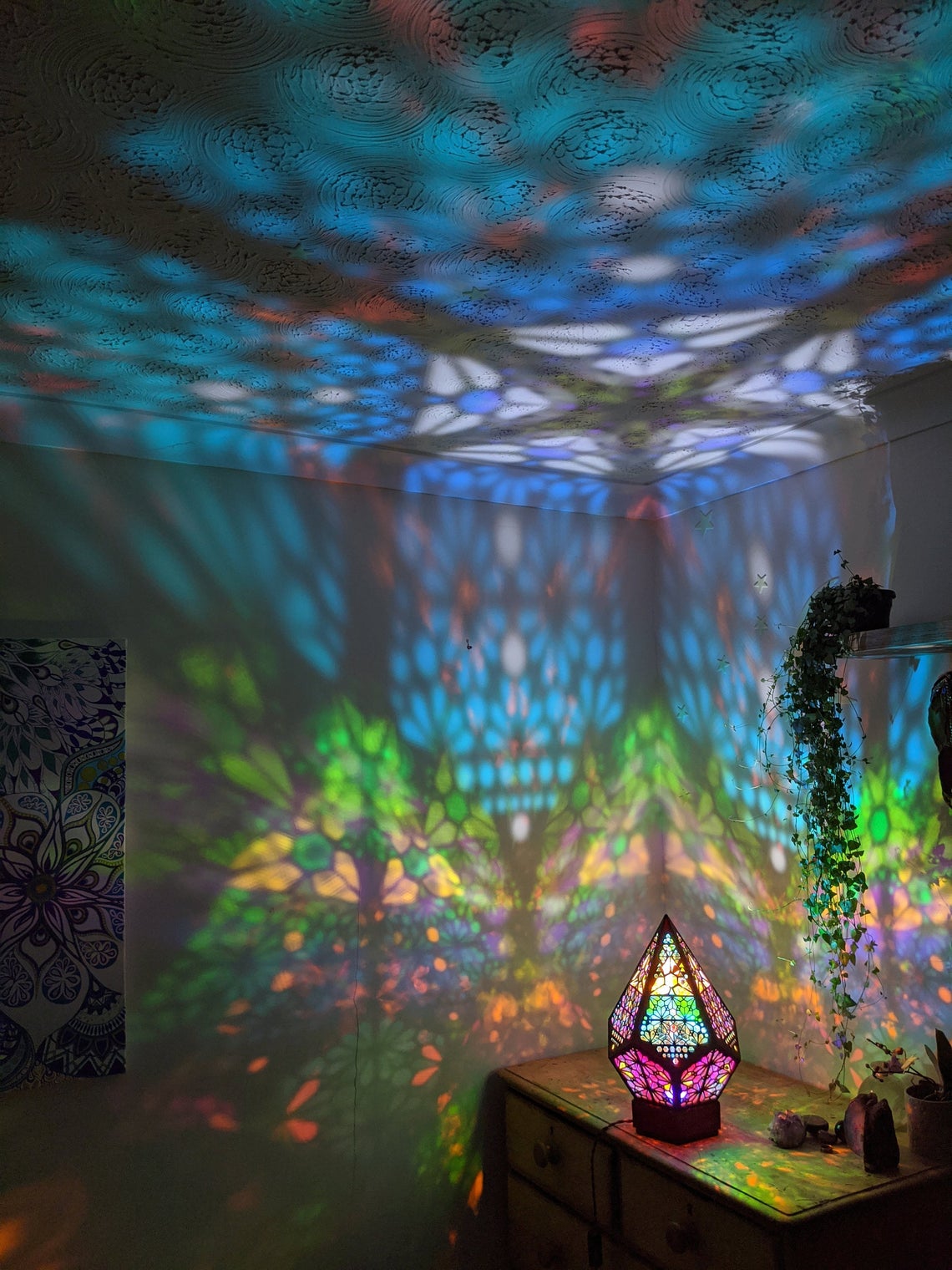 Polar Star Wooden Floor Lamp-Bohemian Home Decor Light