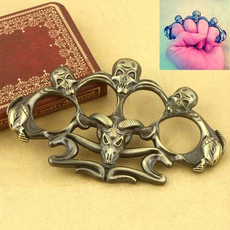 Cannibal Corpse Skull Brass Knuckles Paperweight