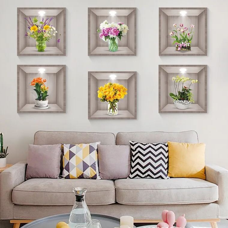 🔥Hot Sale 50% OFF-3D Flowers Vase Wall Sticker