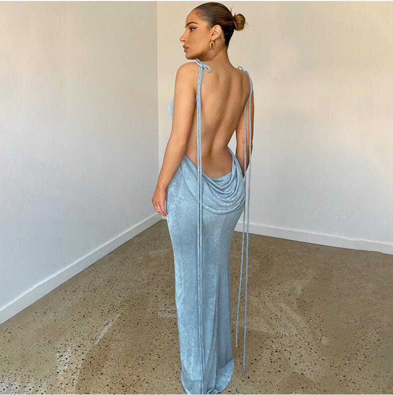 Serenity Backless Maxi Dress