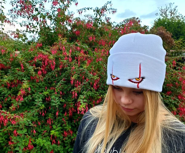 Penny Wise Scar Eyes Beanie Horror Clown Eyes Knit Hat