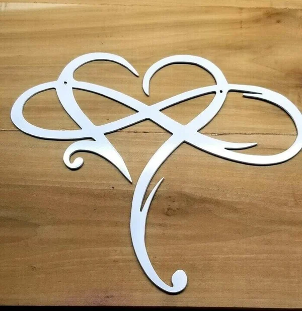 🔥Memorial Day 40% OFF- 💞Infinity heart-Steel wall decor Metal Wall art