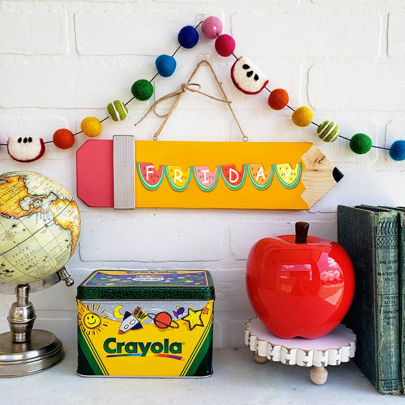 【Summer Special 40% Discount】Pencil Teacher Classroom Sign