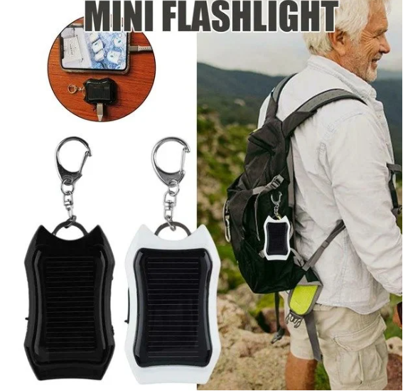 💥1200mAH Solar Power Bank Keychain